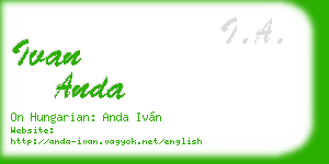 ivan anda business card